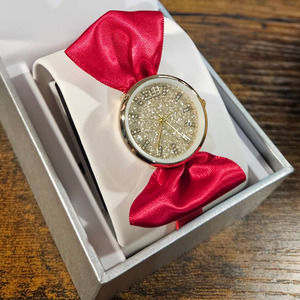 INC INTERNATIONAL CONCEPTS Women's Bow Faux-Leather Strap Watch 27mm